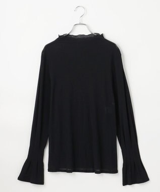 #Newans 【洗濯機可能】フレアカフスシアープルオーバー ブラック