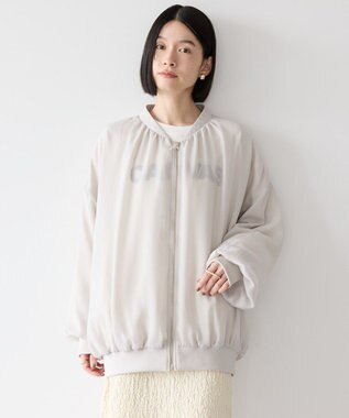 AMERICAN HOLIC リバーシブルシフォン×チュールブルゾン Light Gray