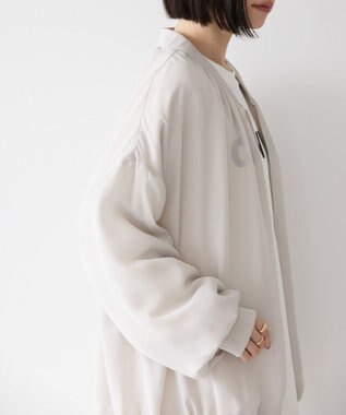 AMERICAN HOLIC リバーシブルシフォン×チュールブルゾン Light Gray