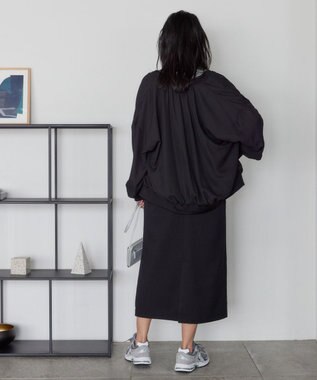 AMERICAN HOLIC リバーシブルシフォン×チュールブルゾン Black