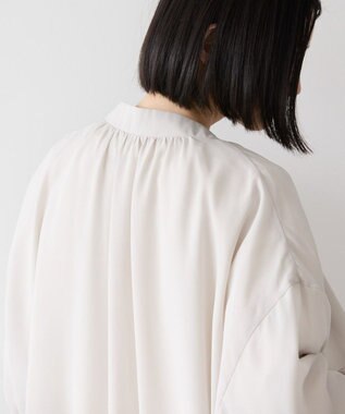 AMERICAN HOLIC リバーシブルシフォン×チュールブルゾン Light Gray