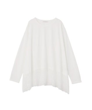 Green Parks 裾イレヘムレースドッキングプルオーバー