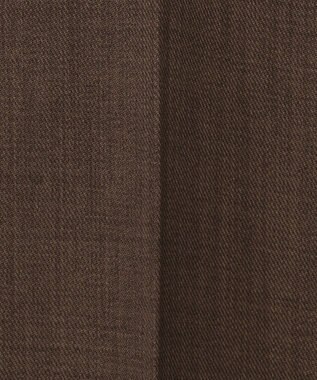 自由区 【接触冷感・速乾・UVカット・撥水・防シワ】リネンライクツイル ワイドストレート ダークブラウン系