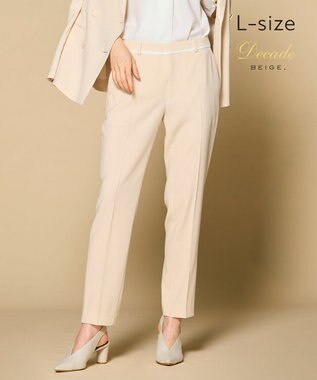 BEIGE， 【洗える・L-size】CINDY / クロップドパンツ