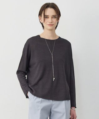 ICB L 【先行予約】リネンレーヨンハイゲージ プルオーバーニット