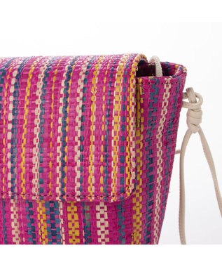 UNBILLION kakatoo ラフィアストライプミニショルダーバッグ ピンク