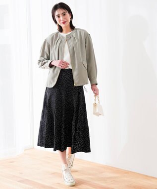 ANY SIS 【花粉リリース】スプリングコンフォート ブルゾン ライトカーキ