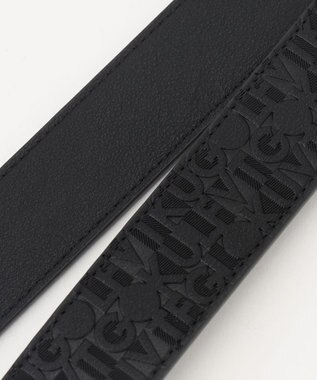 23区GOLF 【MEN】モノグラムエンボス ベルト ブラック系