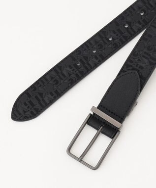23区GOLF 【MEN】モノグラムエンボス ベルト ブラック系