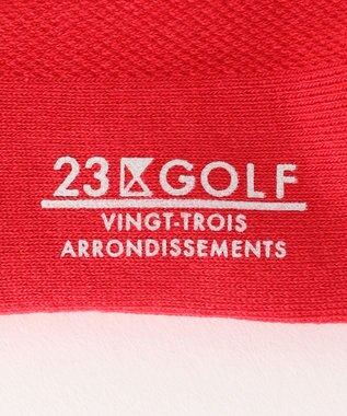 23区GOLF 【WOMEN】【日本製】ベーシック アンクルソックス レッド系
