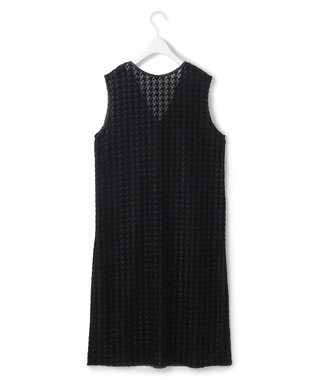 ICB L ハウンドトゥースフロッキーレース ワンピース ブラック系