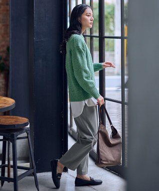 ANY スパンコールニット グリーン