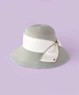 TOCCA 【サイズ調整可】WIDE BRIM BRAIDHAT 帽子 ライトグレー系