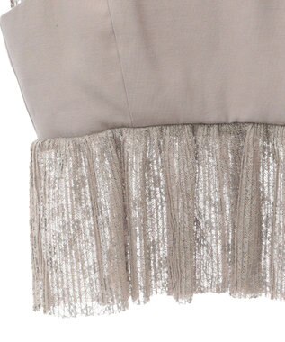 Green Parks ・ＥＬＥＮＣＡＲＥ　ＤＵＥ　ドッキングレースブラウス Gray Beige