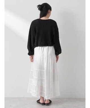 earth music&ecology レースティアードスカート Ivory