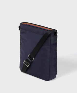 Paul Smith ナイロンブライトストライプトリム ショルダーバッグ ネイビー