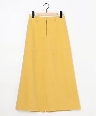 SHARE PARK LADIES 【洗える】モールスキンスカート イエロー系