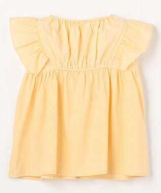 組曲 KIDS 【110-140㎝】 フラワーエンブロイダリーブラウス レモン