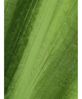 Green Parks シアーストライプショート丈シャツ Green