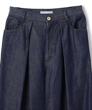 BEIGE， FRANKLIN / ドレープタックワイドパンツ Indigo