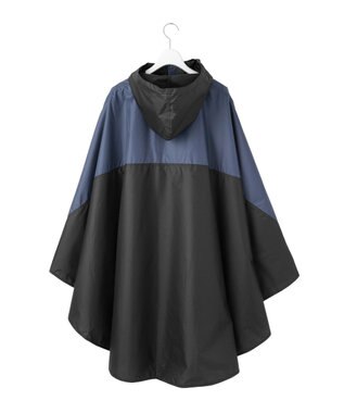 MOONBAT EDWIN(エドウィン) バイカラー  レインポンチョ ブラック