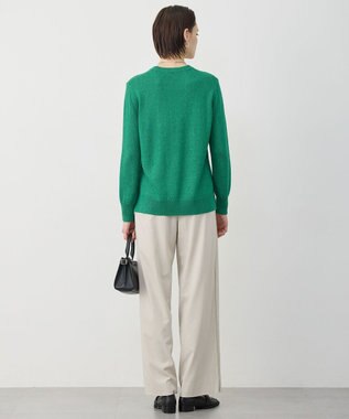 ICB ドライリネンストレッチ ワイドストレートパンツ トープ