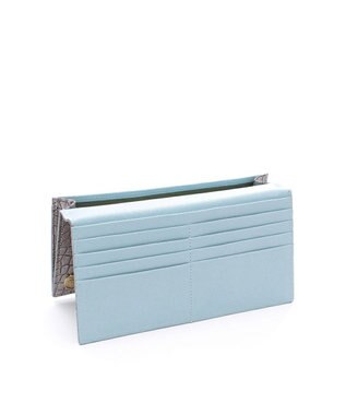 A.D.M.J. 【牛革】クロコ型押し/ロングウォレット アルジェント