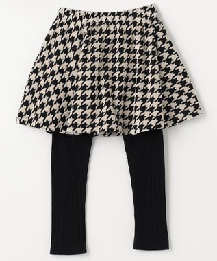 ANY KIDS 千鳥格子柄スカッツ ブラック