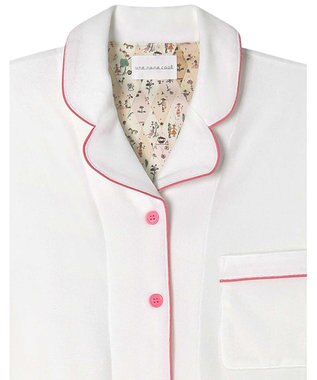 une nana cool なめらかパイルパジャマ MADE WITH LIBERTY FABRIC ホワイト