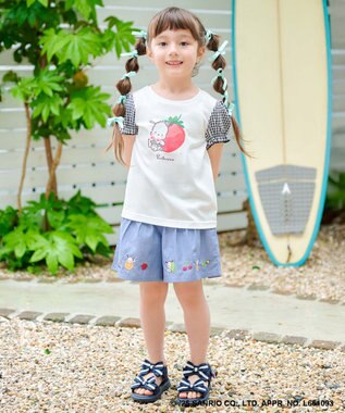 ANY KIDS 【any FAM ×サンリオキャラクターズ】パフスリーブ Tシャツ ポチャッコ×オフホワイト