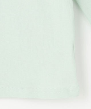 ANY KIDS アニマル×フルーツ 長袖 Tシャツ ライム×ネコ