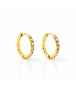 blancotokyo 【金属アレルギー対応】ジルコニアフープピアス CLARA ゴールド