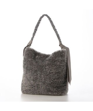 UNBILLION カシュカシュ cachecache / 下がりグログランボアトートバッグ GY