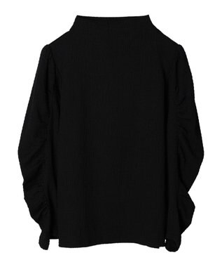 Green Parks ■ＥＳＣＡＲ　ボトルネッククレープカットプルオーバー Black