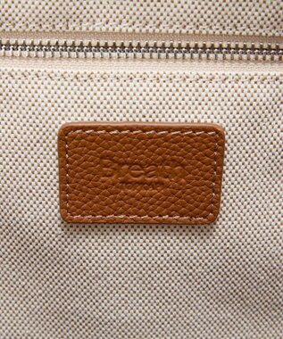 TOPKAPI 【Breath TOPKAPI】SMILE COLLECTION エンボス スマイル ビッグ トートバッグ /スマイルチャーム付き ベージュ