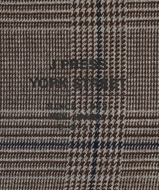 J.PRESS YORK STREET 【UNISEX】チェックストレッチCPOジャケット ブラウン系3