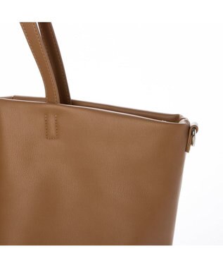 UNBILLION カシュカシュ cachecache / 収納ポケット付2wayソフトトート ベージュ