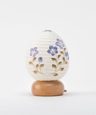 ちょうちん堂 【あかり道】〈手書絵付〉枯色桔梗 ちょうちん ライト