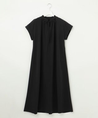 UNFILO 【GISELe 6月号掲載/洗える/軽量】MOVE TEX ギャザーワンピース ブラック