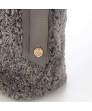 UNBILLION カシュカシュ cachecache / 下がりグログランボアトートバッグ GY