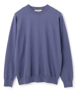UNFILO MENS 【男女兼用】ライトウォーム クルーネックニット ダスティブルー