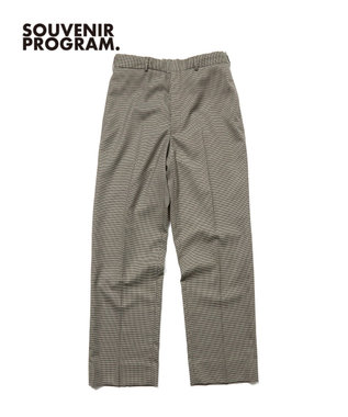 J.PRESS MEN 【J.PRESS ORIGINALS】【UNISEX】Wool Polyester Gunclub Check Piped Stem Nontuck Slacks