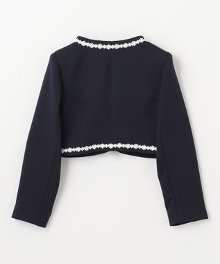 ANY KIDS 【2点セット】ジャケット＋裾刺繍ワンピース グレー