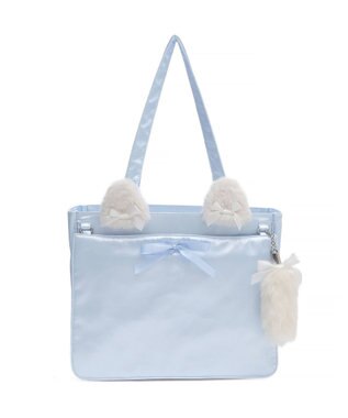 WEGO 【痛バ＆推し活グッズ】ときめきサテン痛バッグS サックス