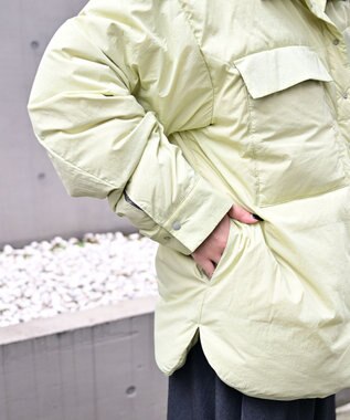 KWD 【日本製/高品質ダウン】LIGHT DOWN SHIRTS JACKET ライトダウンシャツジャケット ライトイエロー