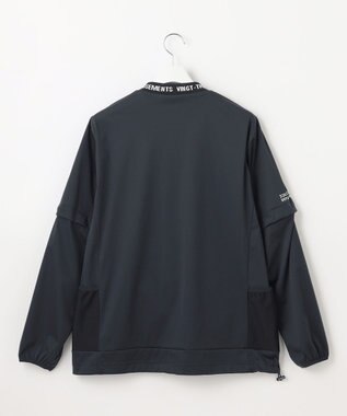 23区GOLF 【MEN】防風ストレッチアリージャージープルオーバー ネイビー系