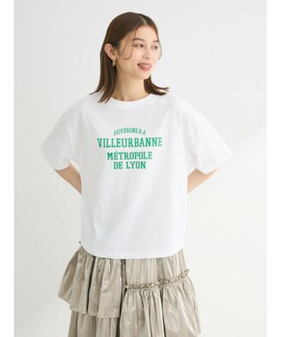 Green Parks 多段カレッジロゴボックスＴシャツ Green