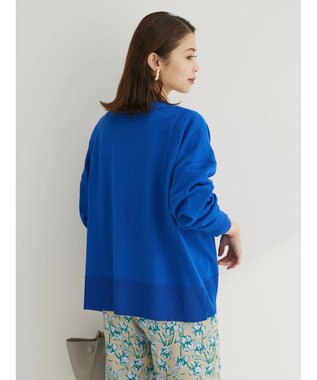 Green Parks 洗える　ショート丈カーディガン Blue