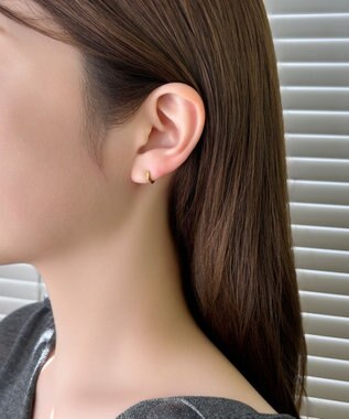 Phoebe 〈痛くないシリーズ/金属アレルギー対応〉スリークフープライトフィットイヤリング/サージカルステンレス ゴールド