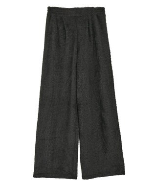 Green Parks フェザーレースジャガードパンツ Black